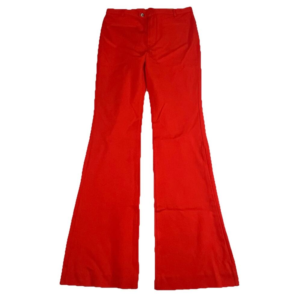 Anthropologie Maeve Trousers Women’s Size 4 Orange Stretch Slim Bootcut Pants